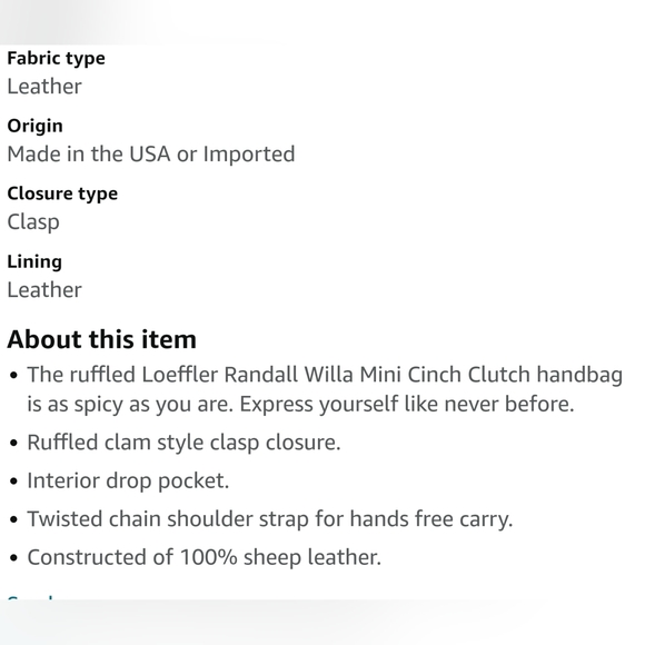 Loeffler Randall Willa Mini Cinch Clutch Green/Pink One Size - Picture 2 of 2